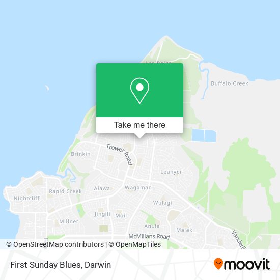 First Sunday Blues map