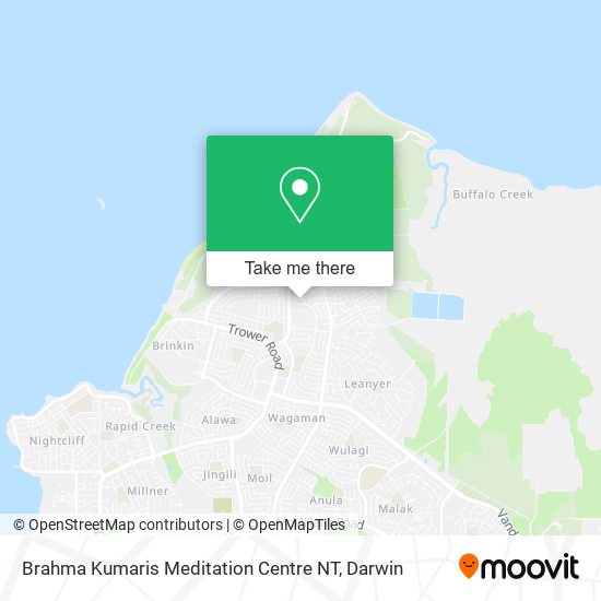 Brahma Kumaris Meditation Centre NT map