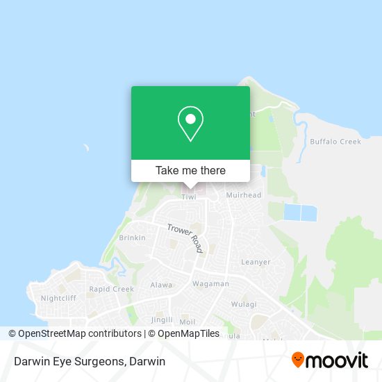 Darwin Eye Surgeons map