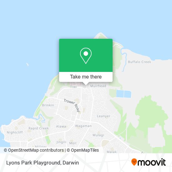 Lyons Park Playground map