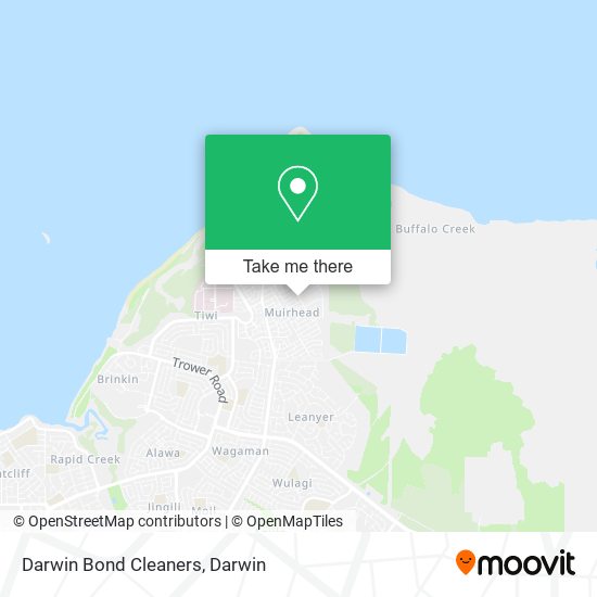 Darwin Bond Cleaners map