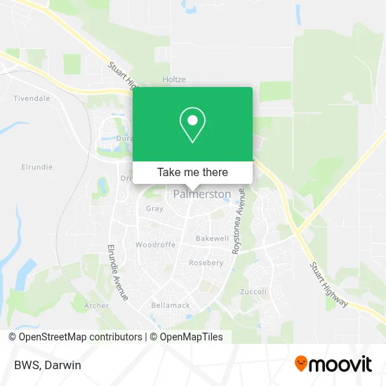 Mapa BWS