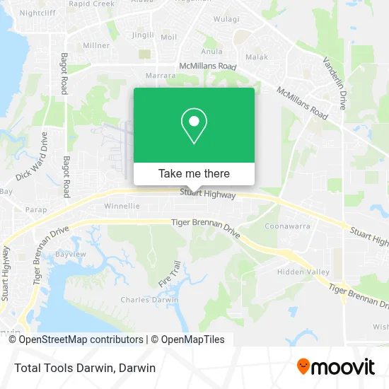 Total Tools Darwin map