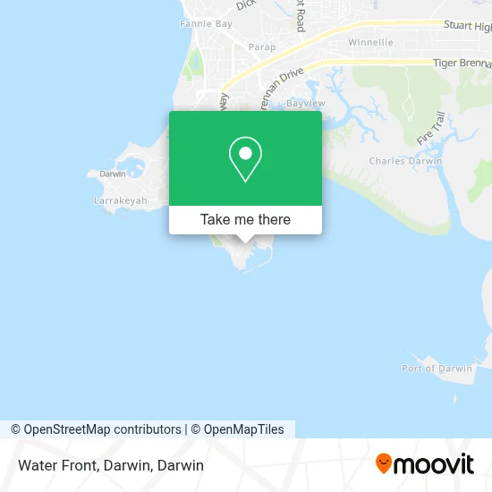 Mapa Water Front, Darwin