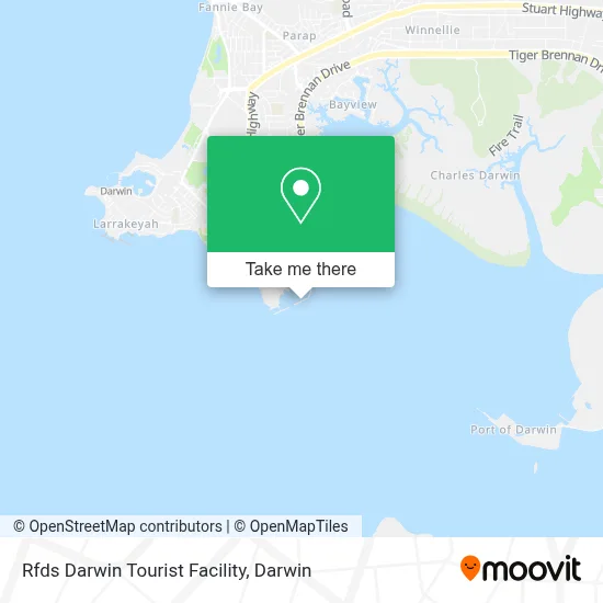 Mapa Rfds Darwin Tourist Facility