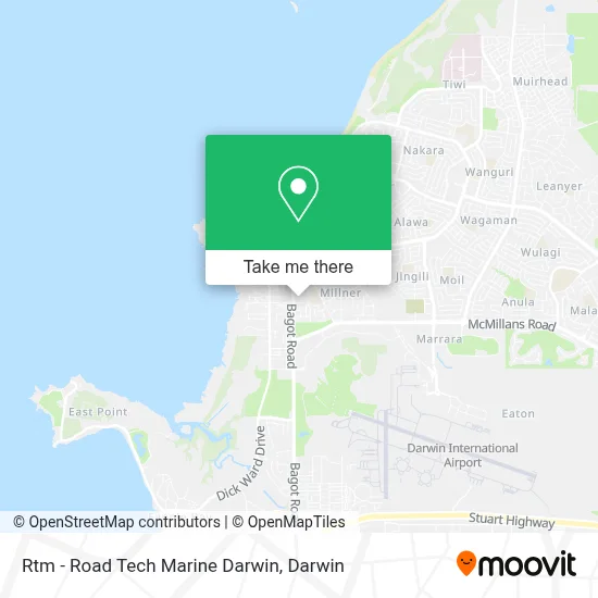 Mapa Rtm - Road Tech Marine Darwin