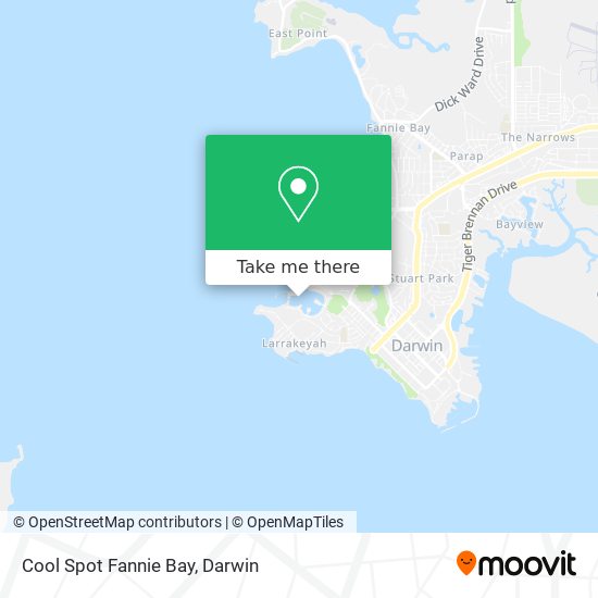 Cool Spot Fannie Bay map