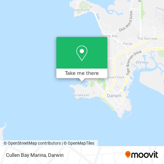 Cullen Bay Marina map