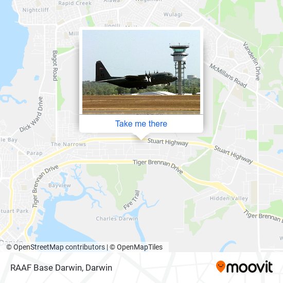 RAAF Base Darwin map