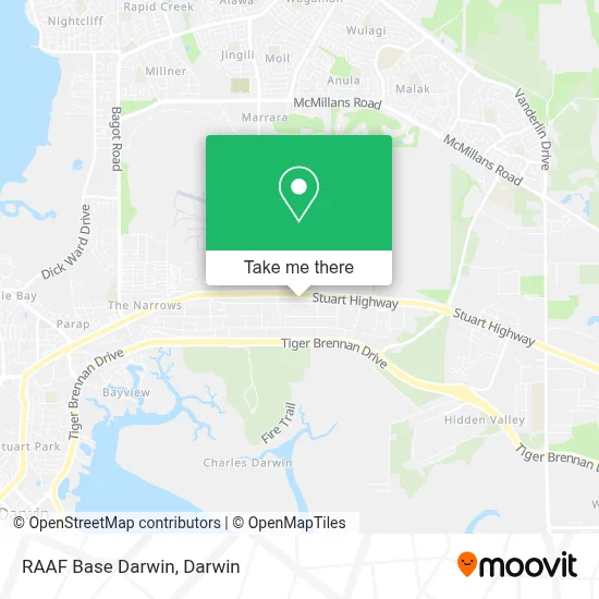 Mapa RAAF Base Darwin