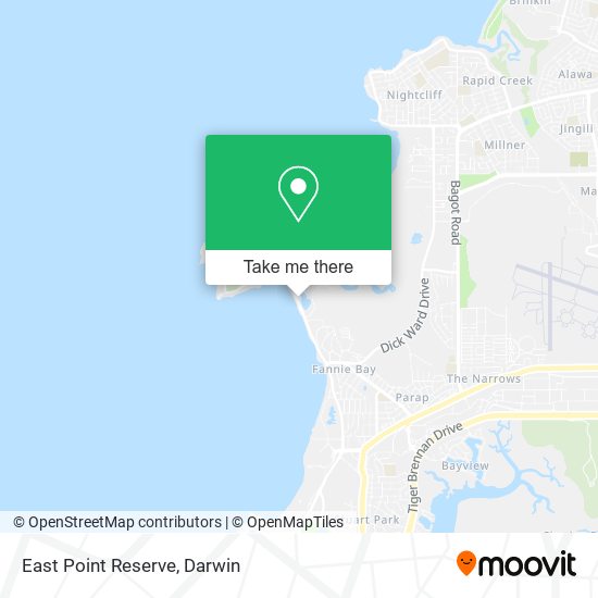 East Point Reserve map