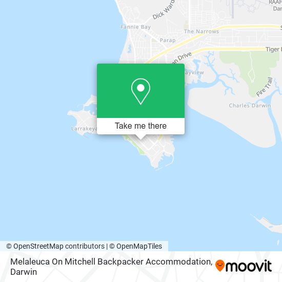 Melaleuca On Mitchell Backpacker Accommodation map