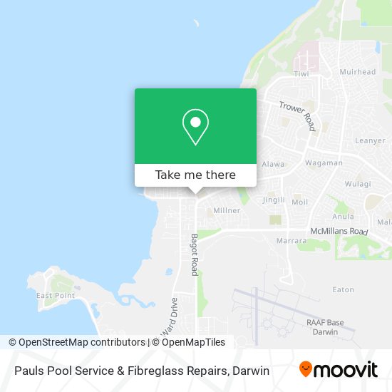 Mapa Pauls Pool Service & Fibreglass Repairs