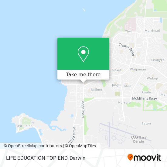 LIFE EDUCATION TOP END map