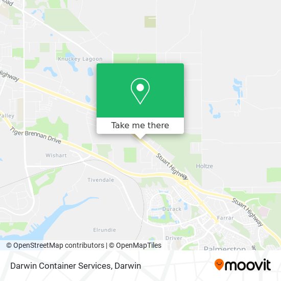 Darwin Container Services map