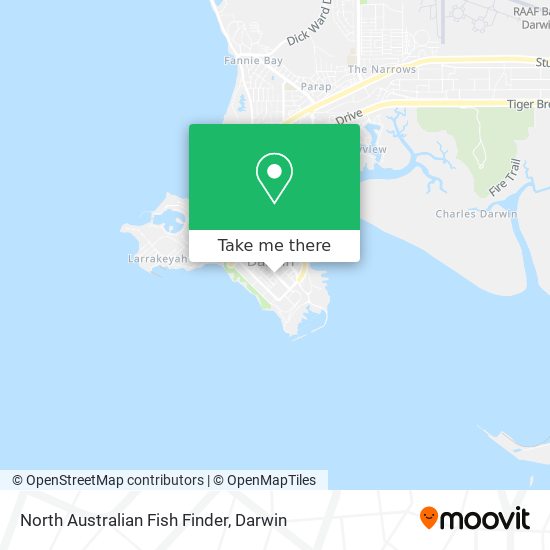 North Australian Fish Finder map