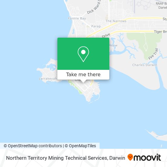 Northern Territory Mining Technical Services map
