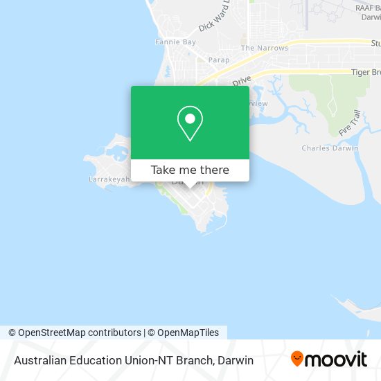 Australian Education Union-NT Branch map