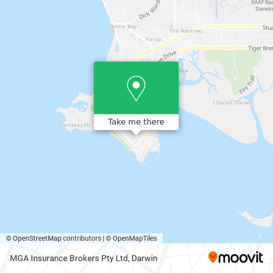 MGA Insurance Brokers Pty Ltd map