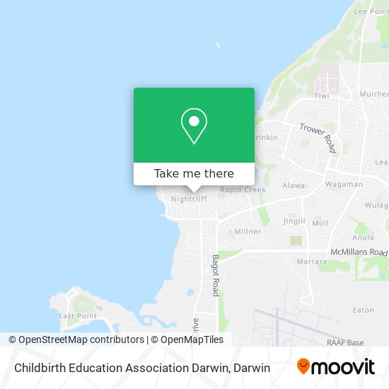 Mapa Childbirth Education Association Darwin