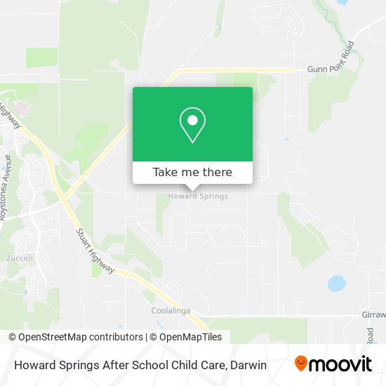 Howard Springs After School Child Care map