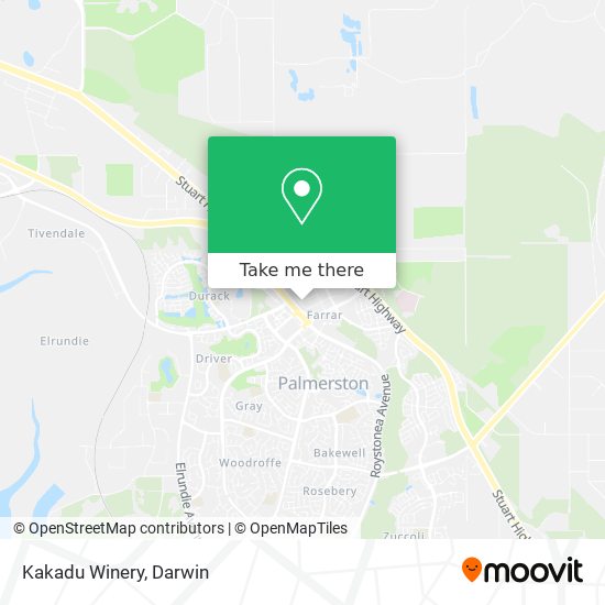 Kakadu Winery map