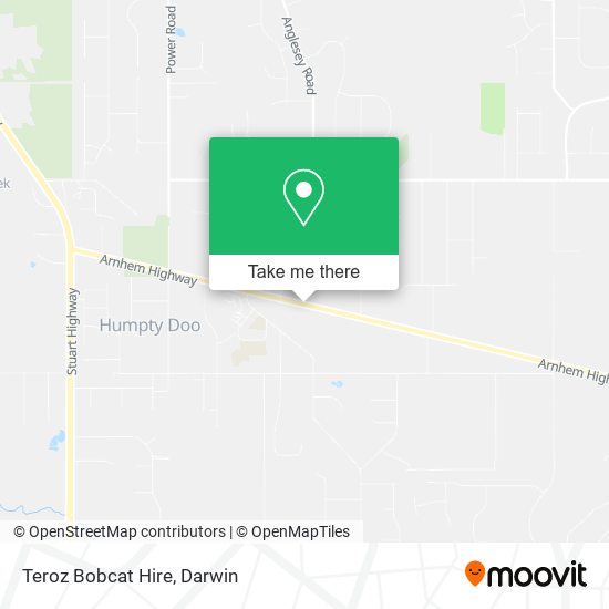 Teroz Bobcat Hire map