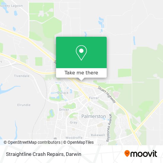 Straightline Crash Repairs map