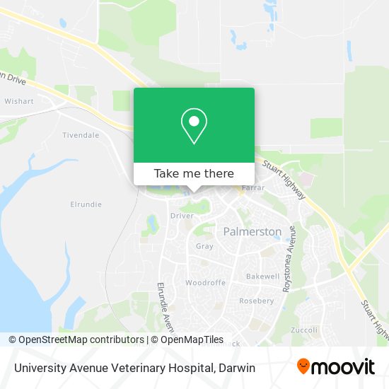 University Avenue Veterinary Hospital map