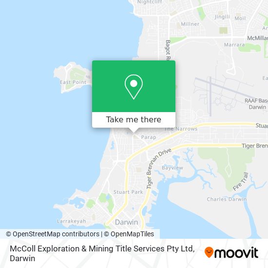 McColl Exploration & Mining Title Services Pty Ltd map