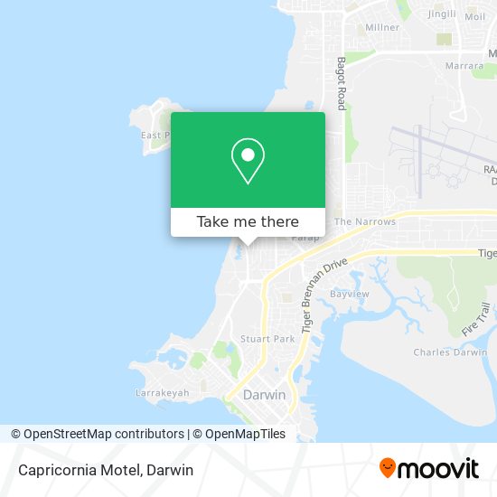Capricornia Motel map