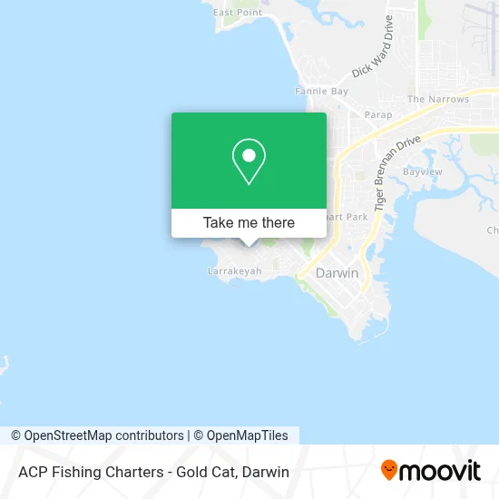 Mapa ACP Fishing Charters - Gold Cat