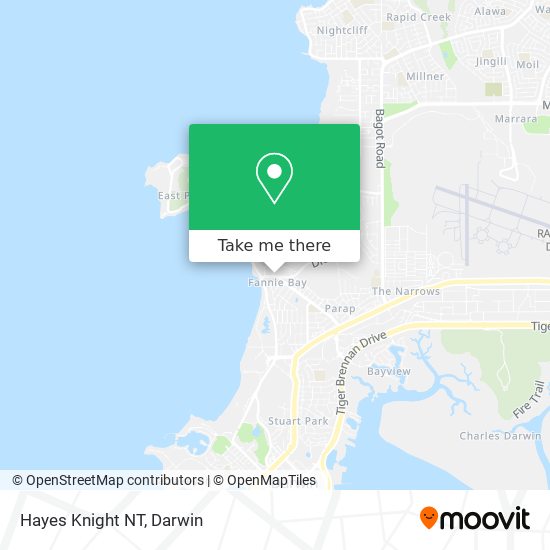 Hayes Knight NT map