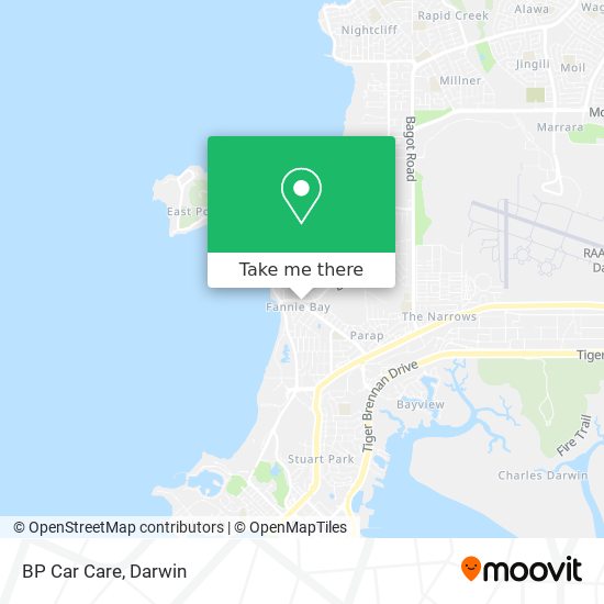 BP Car Care map