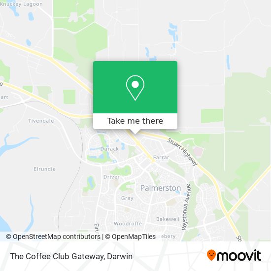 The Coffee Club Gateway map