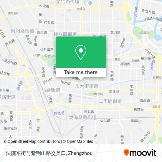 法院东街与紫荆山路交叉口 map