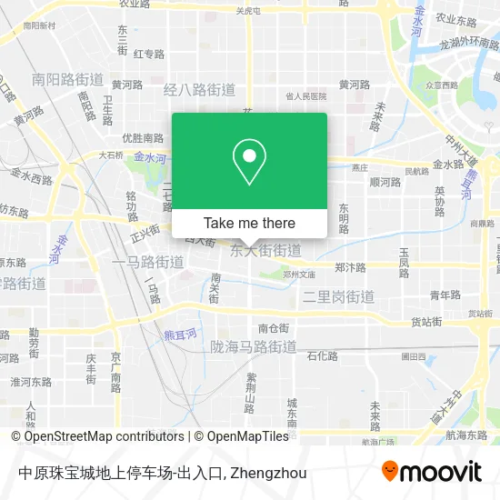 中原珠宝城地上停车场-出入口 map