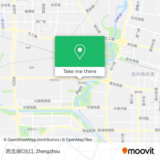 西流湖C出口 map