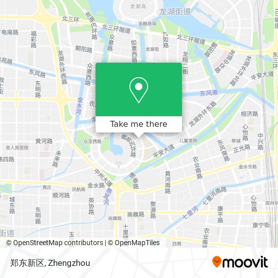 郑东新区 map