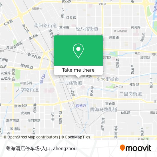 粤海酒店停车场-入口 map