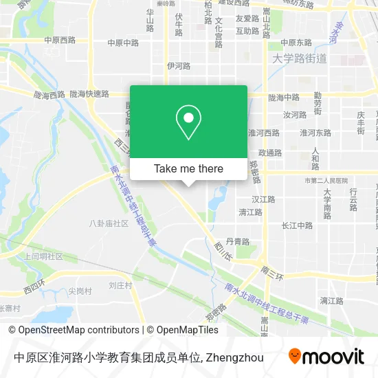 中原区淮河路小学教育集团成员单位 map