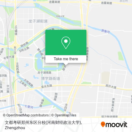 文都考研郑州东区分校(河南财经政法大学) map