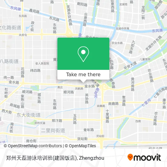 郑州天磊游泳培训班(建国饭店) map