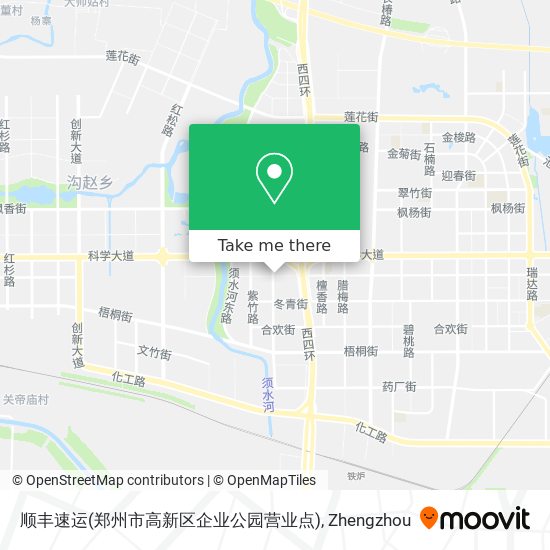 顺丰速运(郑州市高新区企业公园营业点) map