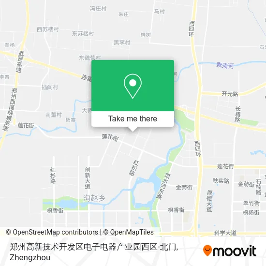 郑州高新技术开发区电子电器产业园西区-北门 map