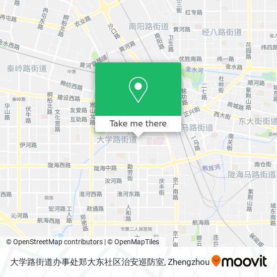 大学路街道办事处郑大东社区治安巡防室 map