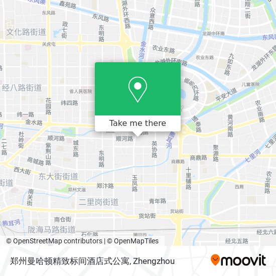 郑州曼哈顿精致标间酒店式公寓 map