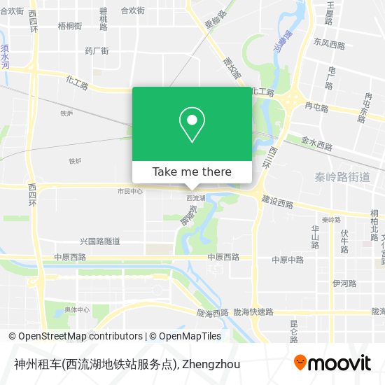 神州租车(西流湖地铁站服务点) map