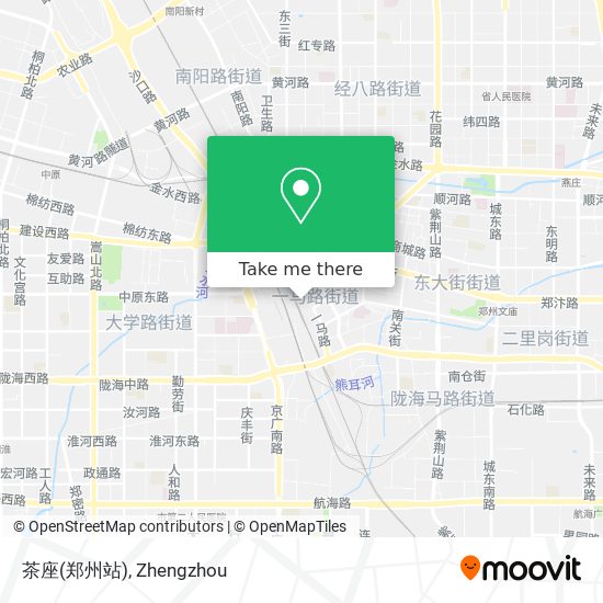 茶座(郑州站) map