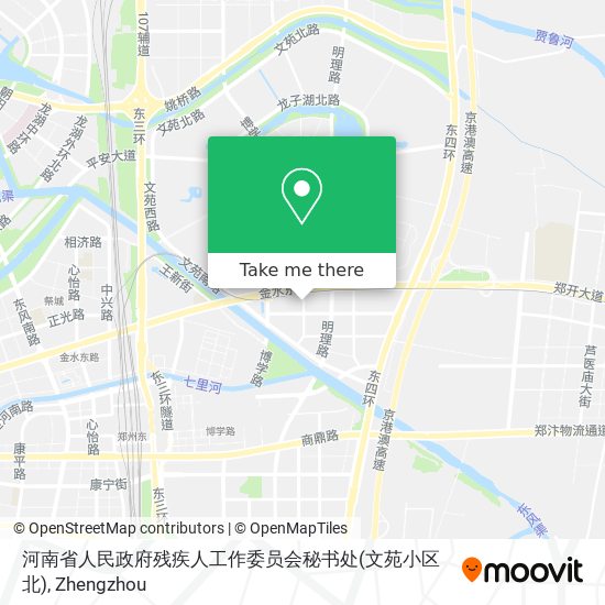 河南省人民政府残疾人工作委员会秘书处(文苑小区北) map